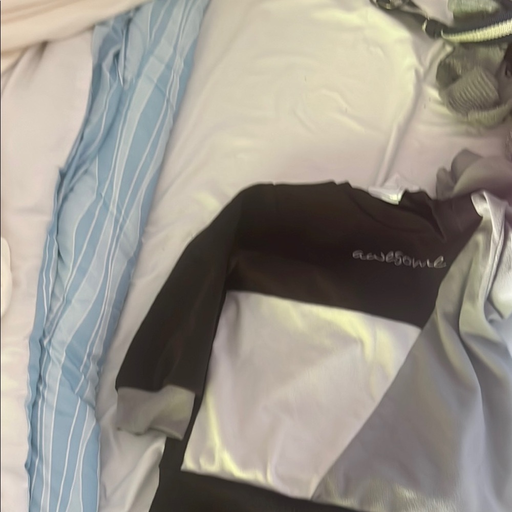 Black and Gray Long Sleeve Shirt